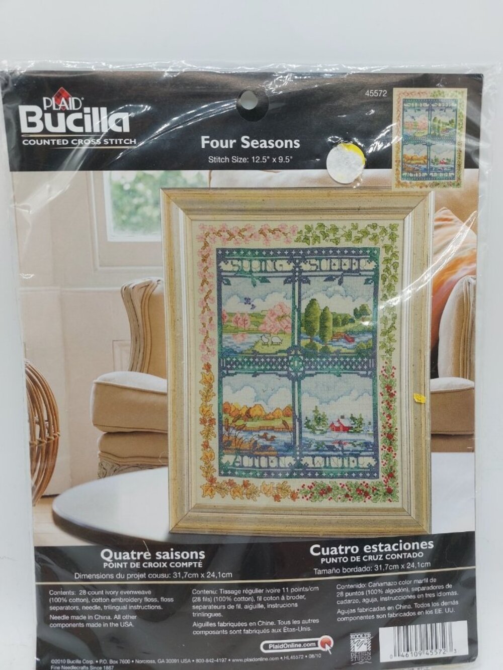 Bucilla Four Seasons Counted Cross Stitch NOS Embroidery Kit WM45572